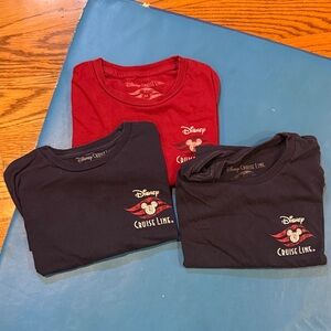 Disney Cruise Line Kids Tees - Red and Navy